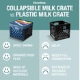 thumbnail image 3 of Caja de almacenamiento CleverMade CleverCrates, piedra de 25 l/6 galones, paquete de 3, 3 of 9