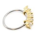 thumbnail image 6 of Bendable Hoop Ring With 5 Lined CZ Design  Surgical Steel 20g, 6 of 9