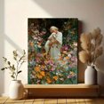 thumbnail image 6 of Jesus Holding Lamb Canvas Wall Art, Colorful Flower Religious Print, Multi Space Decor, 6 of 8