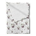 thumbnail image 2 of Ambesonne Purple Animal Polyester Plush Throws 90" x 70", 2 of 5