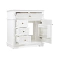 thumbnail image 6 of GDF Studio 30" Modern Bathroom Vanity with Sink Combo Set, 3 Drawers and A Tip-out Drawer, Door Shelf, White, 6 of 19
