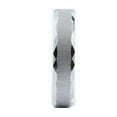 thumbnail image 3 of Metals Jewelry Tungsten Carbide 5mm Brushed Sideways Finish Grooved Edges Wedding Ring Size 11, 3 of 4