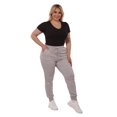 thumbnail image 2 of Plus Size Soft Brushed Fleece Lined Sweatpants - Gray Space Dye, 2 of 9