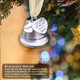 thumbnail image 2 of Bewildely Campana colgante conmemorativa de Navidad, enlace de ala de Ángel, campana de plata, una pieza de mi corazón está en el cielo, colgante de Kits de decoración para fiestas No.8 Bewildely HA045224-08, 2 of 5