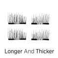 thumbnail image 6 of New Dual Magnetic False Eyelashes - 1 Pairs (4 Pieces) Ultra Thin 3D Fiber Reusable Best Fake Lashes Extension for Natural, 6 of 7