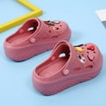 thumbnail image 6 of Gardener Platform Clogs Slippers Mules High Heels Wedge Sandals Red Comfort Shoes for Women, 6 of 14