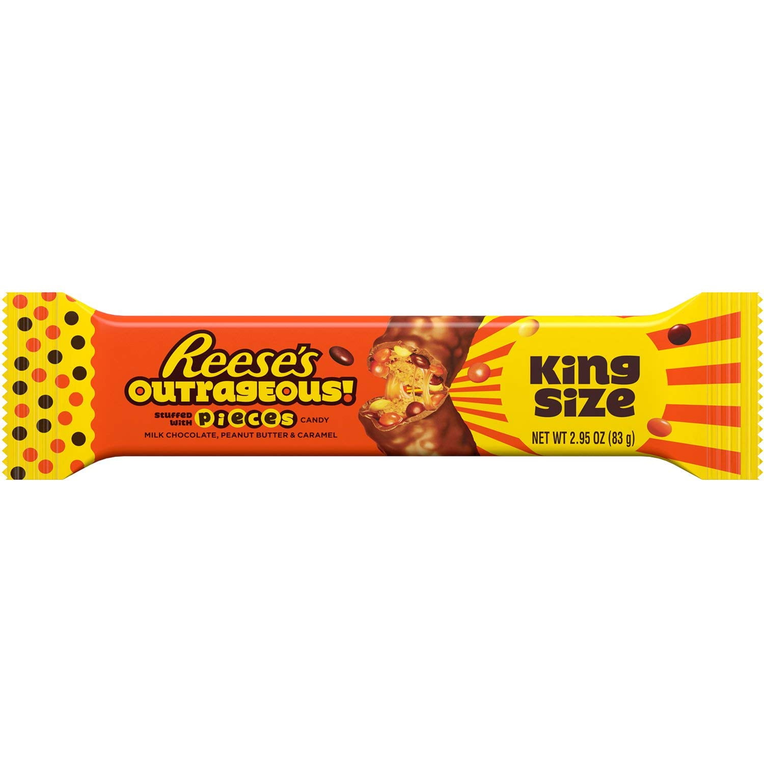 Hershey Foods Reeses Outrageous! Candy, 18 ea