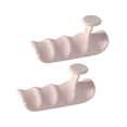 thumbnail image 3 of 2 piezas empuñaduras de levantamiento de pesas resistentes para ejercicio entrenamiento de fuerza con mancuernas Rosa, 3 of 8