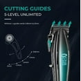 thumbnail image 3 of Professional Hair Clippers for Men, 2PCS Professional Barber Trimmer Cordless Hair Cutting Machine 9000 RPM Hair Trimmer for Men, 3 of 7