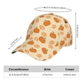 thumbnail image 2 of Gukieu Autumn Leaves And Pumpkins Prin Baseball Cap, Adjustable Sweat-wicking Daily,Travel, Sports Cap, Unisex, 2 of 6