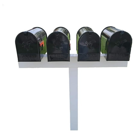 4L 42-in x 45-in White Vinyl Mailbox Post Sleeve