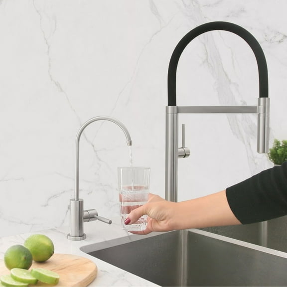 Stylish Lodi Single Handle Brushed Stainless Steel Water Tap Faucet K-142S
