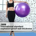 thumbnail image 5 of Exercise Ball with Pump - Bender Ball for Stability, Barre, Pilates, Yoga, Balance, Core Training, Stretching and Physical Therapy，purple,purple,75cm,F71433, 5 of 5