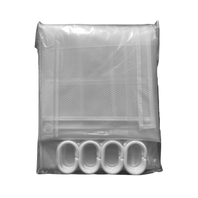 Specialty Hooks and Strips Translucent Pocket Shower Curtain Multifunctional Multi-purpose Bathroom Storage Water Proof Molds Proof Thickened Pocket Shower Curtains