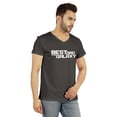 thumbnail image 2 of Inkmeso V-Neck Tee Shirt For Men Graphic Print Best Dad In The Galaxy Tshirt For Father's Day Gift Jersey Shirt, 2 of 6