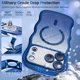 thumbnail image 4 of Funda BENTOBEN para iPhone 17 Pro de 6.3 pulgadas, transparente a prueba de golpes, azul, 4 of 8