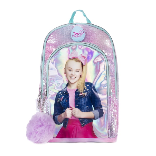 Mochila Jojo Siwa ATMPACKS Modelo Lentejuela Plateada