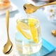thumbnail image 1 of Cuchara y tenedor de acero inoxidable 304 con mango curvo y rueda de tela ligera, ideal para hoteles, restaurantes, vajillas, cucharas para sopa, cucharas y tenedores para niños. Cuchara de acero inox, 1 of 6