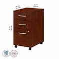 thumbnail image 2 of Studio C 3 Drawer Mobile File Cabinet in Hansen Cherry - Engineered Wood, 2 of 6