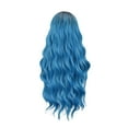 thumbnail image 2 of Qliuoazw European And Gradient Blue Long Curly Hair High Temperature Silk Wig, 2 of 9