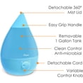 thumbnail image 6 of Crane - Drop Ultrasonic Cool Mist Humidifier Aqua - EE-5301B, Aqua, 6 of 13