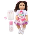 thumbnail image 2 of , Newborn Baby Doll, Clear Acrylic Eyes High-Temperature Synthetic  Kids For Girls, 2 of 8