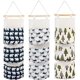 thumbnail image 1 of 3Pcs Hanging Storage Bag with 3 Pockets, Fabric Wall Shelf Basket Storage Pouch Organizer for Bedroom Bathroom Kitchen - Waterproof & Stylish (Bear/Tr, 1 of 3