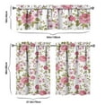 thumbnail image 5 of Kitchen Curtains 36 Inch Short - 3 Panel Set, Vintage Floral Butterfly Bee Botanical Print, Rod Pocket Window Curtain for Farmhouse, Modern Rustic, Spring Summer Decor, Easy Wash, 5 of 5