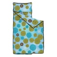 thumbnail image 2 of Geometric Flower and Dahlia Blue Pattern Teens Toddler Nap Mat with Pillow, Sleeping Mat Bag for Preschool Daycare 50"x20", 2 of 6
