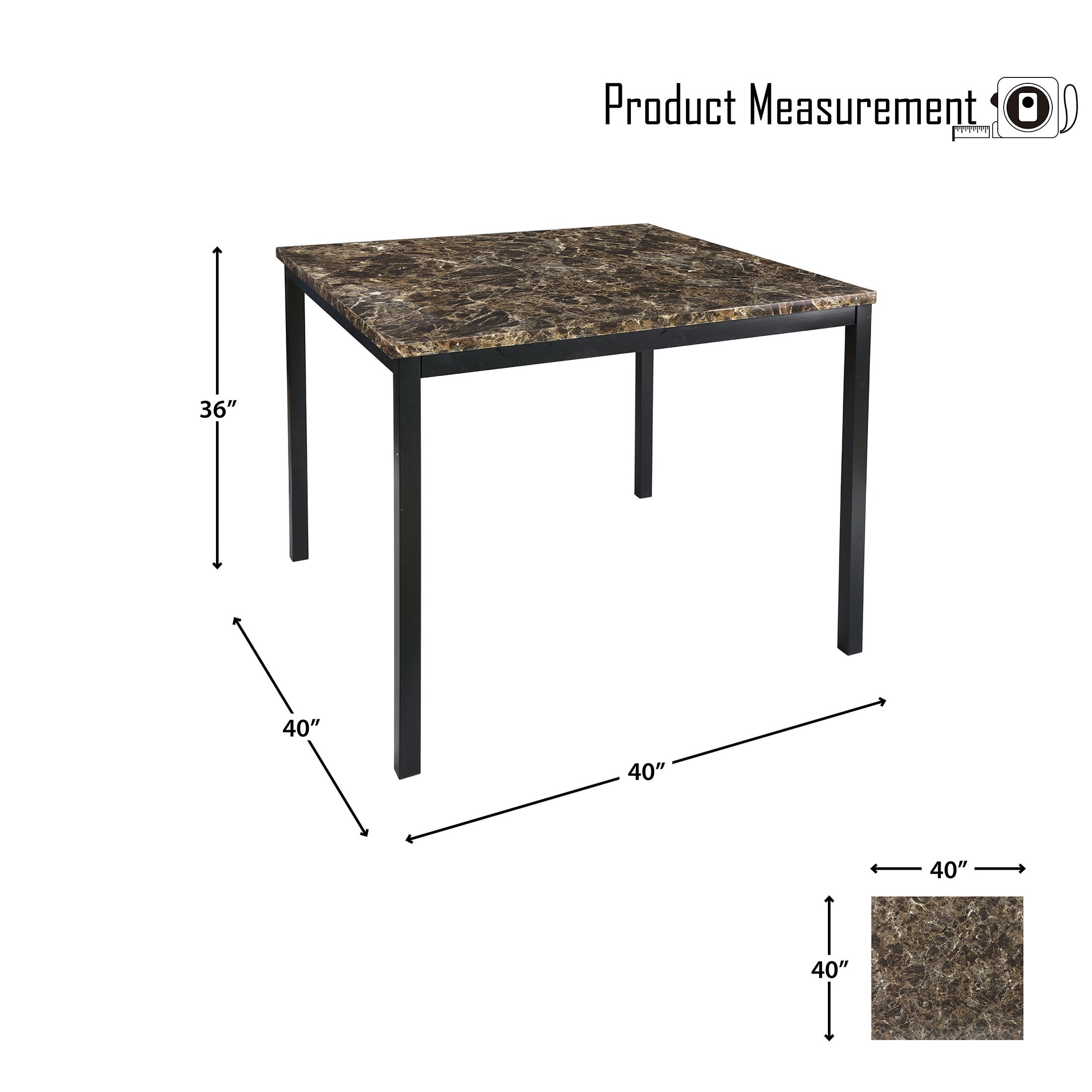 OakvillePark Harris Counter Height Dining Table, Brown