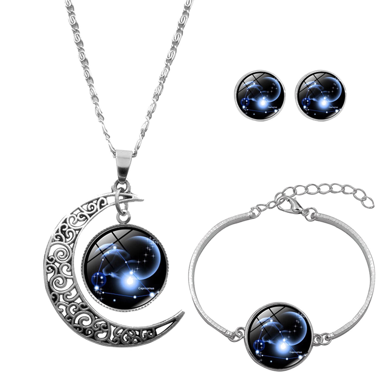 Clearance Jewelry Under 5 VerPetridure 12 Constellation Moon Necklace