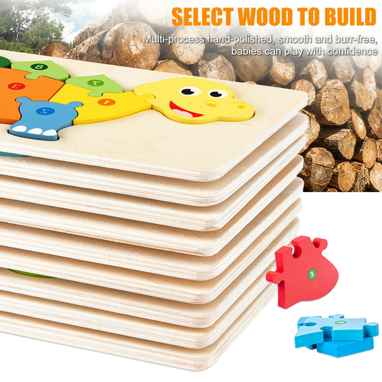 TOY Life Wooden Animal Puzzles for Toddlers 1-3, 8 Pack Baby Puzzle for Kid  Age 1-3, Montessori Toys…See more TOY Life Wooden Animal Puzzles for