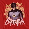 thumbnail image 2 of Batman Classic Tv Theme Song Women's T Shirt, Red, Small, 2 of 6