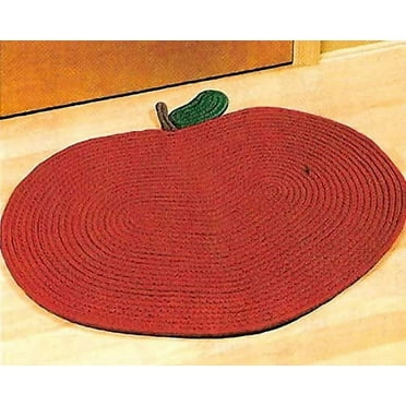 Apple Design Braided Area Rug - 30" X 25"