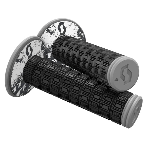 Empuñaduras de motocross SCOTT Mellow + Donut negro/gris 269305-1001