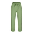 thumbnail image 5 of Ketyyh-chn99 Mens Pants Casual Solid Jogging Elastic Mid Waisted Sports Pants Green,2XL, 5 of 5