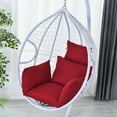 thumbnail image 3 of SHANNA Hanging Chair Cushion, Cushions for Hanging Egg Chair,Washable Swing Chair Cushion, Thicken Patio Hanging Egg Chair Pad, Garden Hanging Basket Chair Seat, Red, 3 of 9