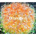 thumbnail image 2 of Glitter Heart Co. - High Quality Polyester Glitter - 1 oz Bag - Orangified - Orange Chunky Mix, 2 of 2