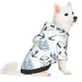 thumbnail image 2 of Fotbe Sea Vacations Print Small Dog Sweater Hoodies Pet Grey Hooded Soft Fleece Sweatshirts with Pocket Fall Winter Puppy Cat Sweaters Warm Clothes-X-Small, 2 of 7