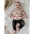 thumbnail image 6 of Miaouyo Infant Baby Boys Girls Christmas Sweater 0 3 6 9 12 18 Months Tree/Santa Hat Embroidery Long Sleeve Crew Neck Chunky Knitwear, 6 of 9