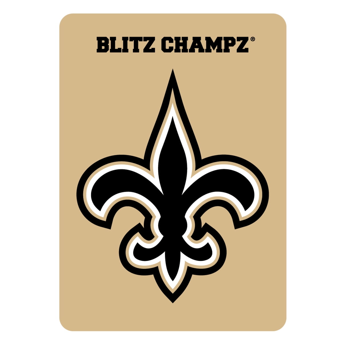 Blitz Champz New Orleans Saints Card Game, Family Game for Adults & Kids, Easy-To-Learn Party Game