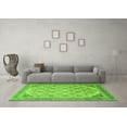 thumbnail image 3 of Ahgly Company Indoor Round Abstract Green Modern Area Rugs, 5' Round, 3 of 4
