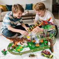 thumbnail image 3 of Juego de construcción HOGOKIDS Dinosaur Roller Coaster 1222 piezas con 4 dinosaurios, 3 of 9