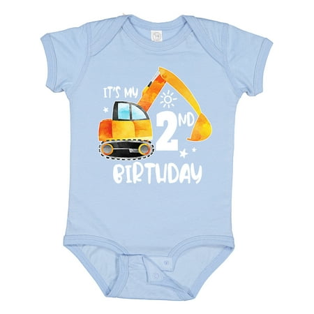 

Inktastic Construction Truck It s My 2nd Birthday Gift Baby Boy or Baby Girl Bodysuit