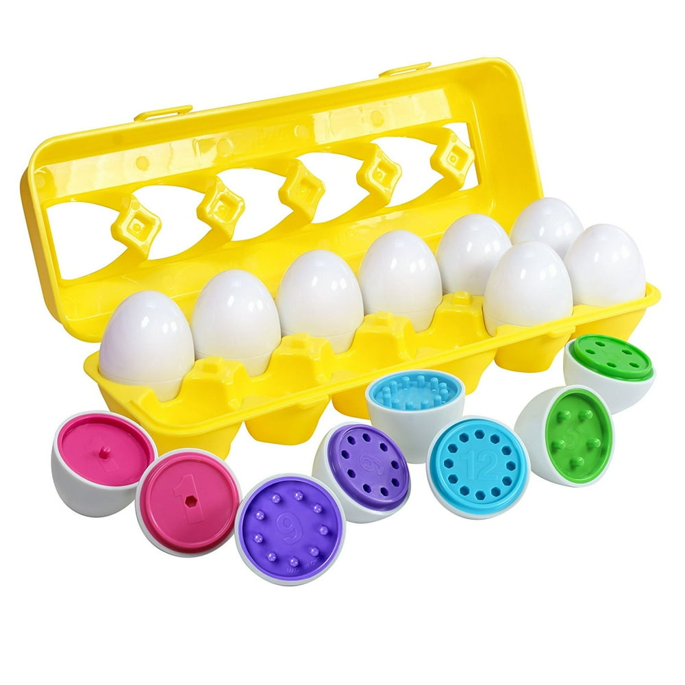 Count & Match Egg Set Toddler Toys Preschool Educational Color