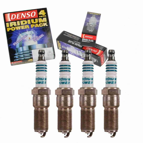 4 pc DENSO 5350 Iridium Power Spark Plugs for 4609 096 7B0 000 033 ITL20 SP0RE10PM5 SP149212AC SPRE10PMC5 SPTE10PMC5 SVRE10PMC5 Ignition Wire Secondary Fits select: 2017 FORD F150