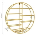 thumbnail image 2 of Miumaeov Wine Glass Rack Wall Mounted Round Wine Glass Goblet Holder Metal Hanging Wine Rack for Bar Kitchen, 2 of 12