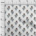 thumbnail image 1 of oneOone Viscose Chiffon Fabric Leaves & Floral Block Print Sewing Fabric BTY 42 Inch Wide, 1 of 4