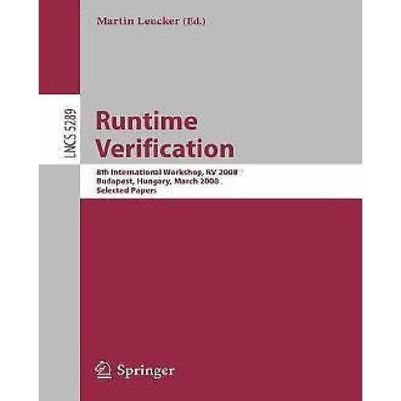 Vérification d'Autonomie : 8e Atelier International, RV 2008, Budapest, Hongrie, 30 Mars 2008, Papiers Sélectionnés