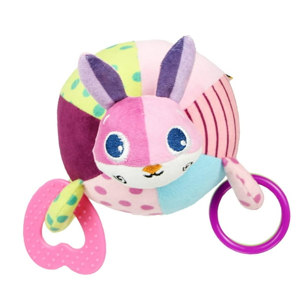Sonajero de peluche para bebés recién Sonajero de peluche de felpa